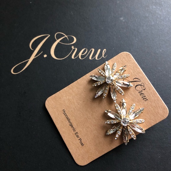 J. Crew Crystal cluster earrings - Picture 2 of 6